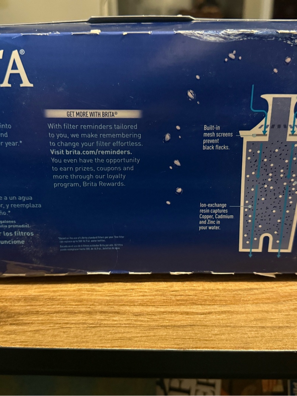 Brita Blue Replacement Filter Packaging Box